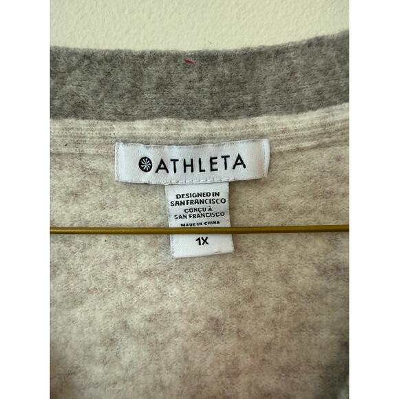 Athleta Westlake Cardigan Womens L Gray Merino Wool - Picture 4 of 6
